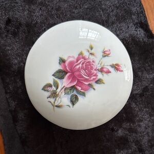 Vintage Floral Ceramic Trinket Box